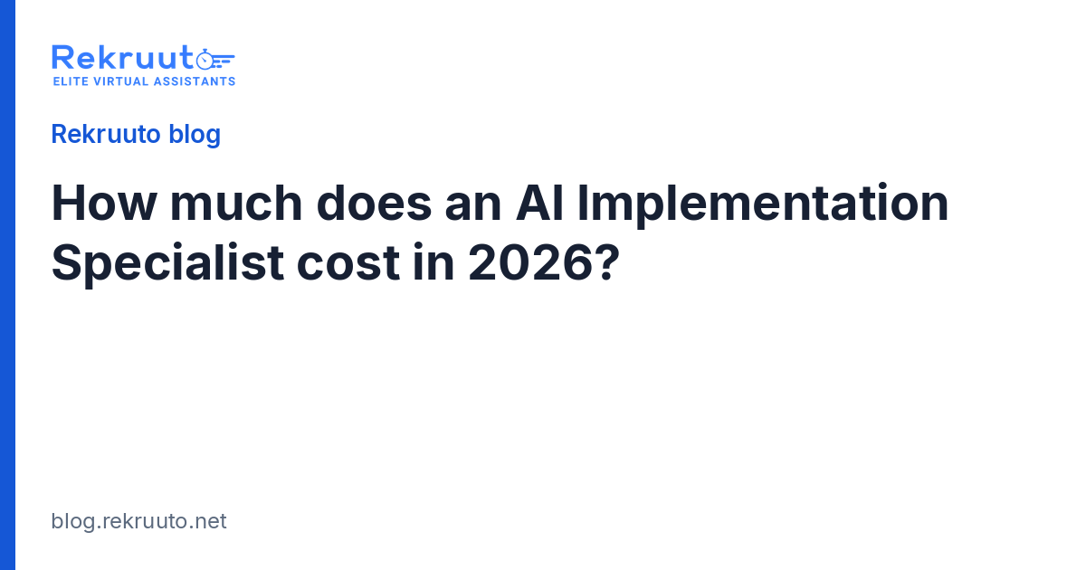 How Much Does It Cost to Hire an AI Implementation Specialist in 2026?